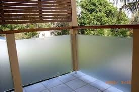 Frosted Glass Deck Railing